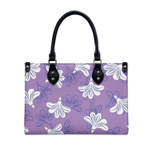 Tendencia Personalización del producto Hawaiian Pua Naupaka Imprimir Alta calidad Moda de lujo Señoras Pu Bolso Imprimir a pedido - Product Image 5