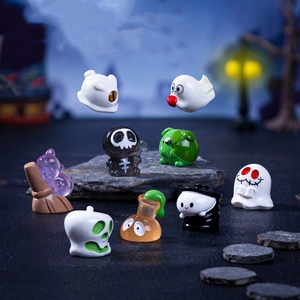 ภูมิทัศน์ขนาดเล็กแบบ DIY ของตกแต่งฮาโลวีนรูปปั้นผีฟักทองประดับรูปสัตว์ - Product Image 4