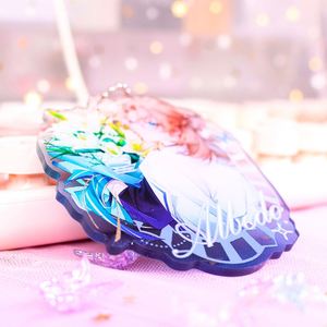 Custom Eco-Friendly Clear <b>Acrylic</b> Plastic Keychain Logo Charm Pin <b>Stand</b> Art Collectible Anime Antique Vacuum - Product Image 2
