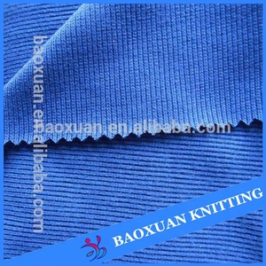 Venta caliente 100% poliéster <span class=keywords><strong>2</strong></span> stretch tubular costilla de canalé 1x1 de tejido de punto - Product Image 6