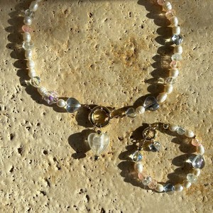 <span class=keywords><strong>Collana</strong></span> Artigianale da Spiaggia <span class=keywords><strong>con</strong></span> <span class=keywords><strong>Perle</strong></span> Barocche e <span class=keywords><strong>Perle</strong></span> <span class=keywords><strong>di</strong></span> Vetro, Placcata Oro 18K, in Acciaio Inossidabile, <span class=keywords><strong>con</strong></span> Ciondolo a <span class=keywords><strong>Fiocco</strong></span>, Gioielli - Product Image 4