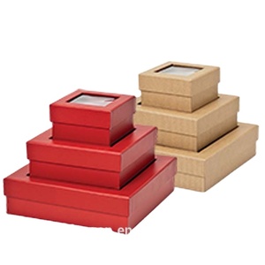 Caja de embalaje de PVC con ventana transparente para galletas, chocolate, Impresión de logotipo personalizado - Product Image 1