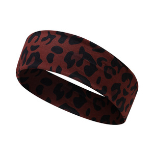 Diadema Deportiva Elástica con Estampado de Leopardo para Yoga y Fitness, Absorbente de Sudor, Estilo Europeo Americano para Mujer - Product Image 2