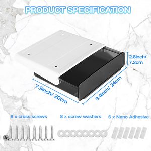 Double Layer Under Desk <b>Drawer</b> <b>Slide</b>-out, Under Mount Desk <b>Drawer</b>, Office Organizers and Storage <b>Drawers</b> Under Mounted - Product Image 6