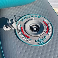 Plateforme flottante gonflable pour lac, île flottante, ponton, radeau avec surface antidérapante pour piscine, plage, lac, rivière, amusement