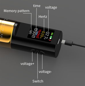 เครื่องสักไร้สายแบบปากกา ปรับระยะชักได้ 2.7-4.5 มม. ใช้แบตเตอรี่ลิเธียม สำหรับงานศิลปะบนร่างกายและสักถาวร - Product Image 4