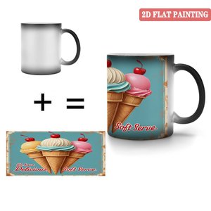 Frosted Black 11oz <b>Ceramic</b> <b>Mug</b> Heat Color Changing Drinking Cup Apartment Kitchen Essential - Product Image 4
