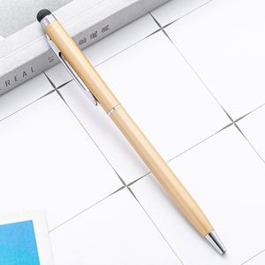 Cadeau publicitaire d'entreprise, stylo à bille fin en métal personnalisé avec finition douce au toucher, pour hôtel - Product Image 1