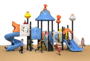 Maidele Garden Yard Play Set Parque <span class=keywords><strong>de</strong></span> atracciones Instalaciones Equipo Kid Outdoor Playhouse con tobogán - Product Image 3