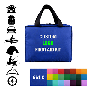 Botiquín de Primeros Auxilios Multiusos para Auto, Camping y Viajes - 220 Piezas con Bolsillos Organizados de PVC - Product Image 1