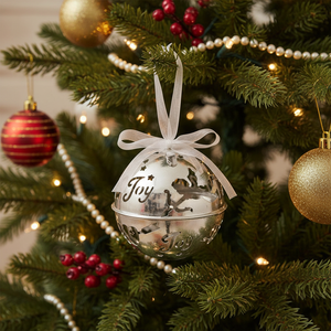 Palline Decorative per Albero di Natale Personalizzate con Ricami e Perline per Uso Domestico, Decorazioni Festive Artificiali per le Feste - Product Image 3