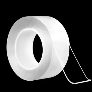 Rollo Nano de cinta adhesiva autoadhesiva colorida troquelada Gel acrílico cinta de doble cara cinta Nano de agarre extraíble transparente