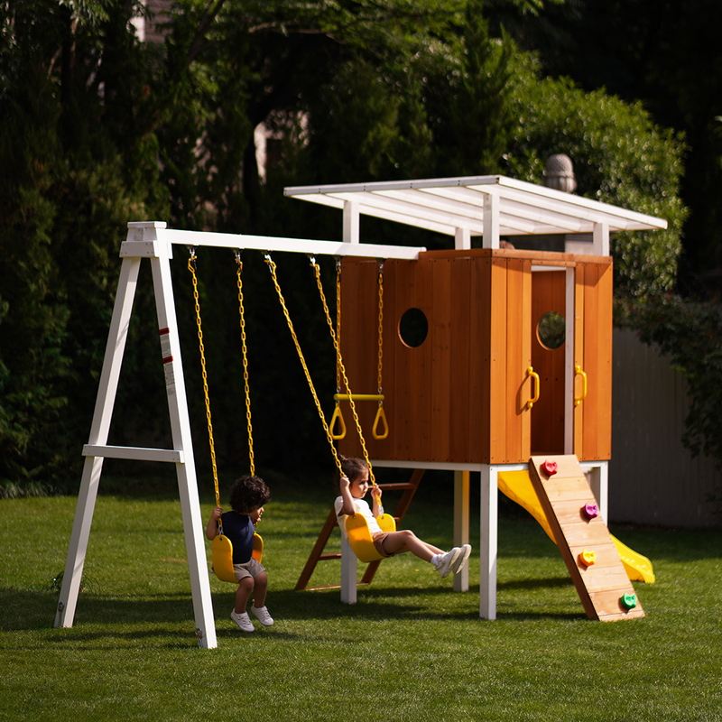 Outdoor Multifunction Montessori Kids Playground Wooden