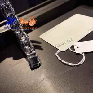 Reloj de Cuarzo Ronda Elegante para Mujer, Marca H, con Cristal de Zafiro, Esfera Cuadrada, Correa de Cuero Italiano, Caja de Regalo con Pedrería - Product Image 5