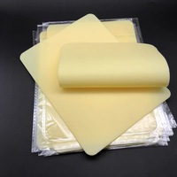 Peaux d'entraînement de base pour tatouage, jaunes, en silicone, pour artistes, 15*20*0.1cm, 1mm, outils PMU, pour un coloriage facile