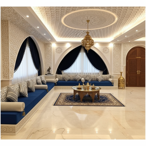 <b>Moroccan</b> <b>Sofa</b> Sedari <b>Moroccan</b> Jalsa <b>Moroccan</b> Salon Luxury U <b>Sofa</b> Set <b>Sofa</b> Wood Set Wooden Living Room Furniture Sets - Product Image 3