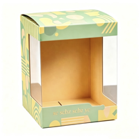 Boîte de présentation en papier d'art imperméable sur mesure OEM avec fenêtre pour l'emballage de jouets et de poupées