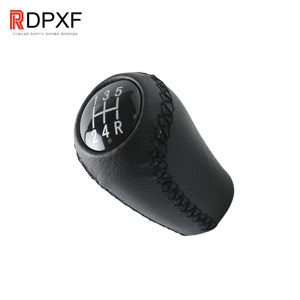 Pomo de Palanca de Cambios de Cuero Negro para MAZDA M3 BK BL 5 CR CW 6 II <span class=keywords><strong>GH</strong></span> CX-7 ER MX-5 NC <span class=keywords><strong>III</strong></span>, Palanca de Cambios Manual - Product Image 5