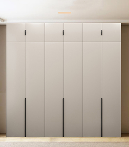 Armadio Moderno in MDF Color Crema con Design Ecologico e Ante a Pannello Liscio per Arredamento Camera da Letto - Product Image 2