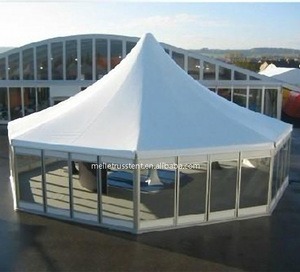 Grande tente de réception en verre chapiteau extérieur de pagode de belvédère tentes à cadre en aluminium pour événements carpas <span class=keywords><strong>barnum</strong></span> à vendre - Product Image 4