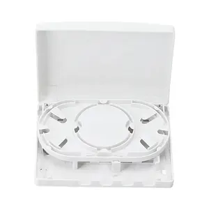 Lulink 4 Port Optic fiberTermination Box Output Plastic Case FC SC ST ABS fiber optic faceplate with back box