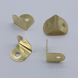 Gold Corner <b>Protectors</b> 12x12mm Iron Plated Strong For Picture Frames Furniture Decoration <b>Table</b> Chair Fixing - Product Image 1