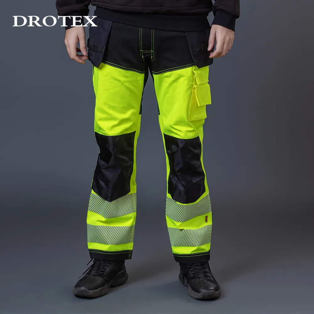 खिंचाव तकनीशियन Workwear कपड़े पॉलिएस्टर Cordura हाय विज़ लौ Retardant बड़ा जेब एफआर पैंट