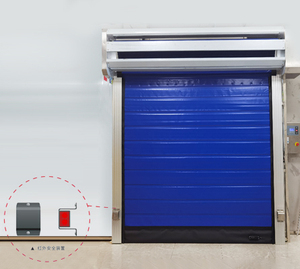 Industrielle Reinraum-Hochgeschwindigkeits-PVC-Tür mit Thermoisolierung und Elektrischer Seitenöffnung für Kühlhäuser - Product Image 4