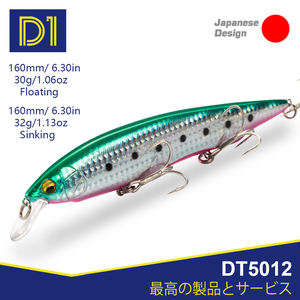 <span class=keywords><strong>Leurre</strong></span> pour bar 160 mm 32 g, <span class=keywords><strong>leurre</strong></span> coulant lourd, <span class=keywords><strong>leurre</strong></span> de pêche à longue portée, <span class=keywords><strong>leurre</strong></span> dur, appâts de pêche artificiels d'hiver, wobblers - Product Image 1