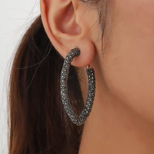 Pendientes de Moda con Cristales de Arcoíris en Forma de Aro, <span class=keywords><strong>Plata</strong></span> de Ley 925, Joyería 2026 - Product Image 3