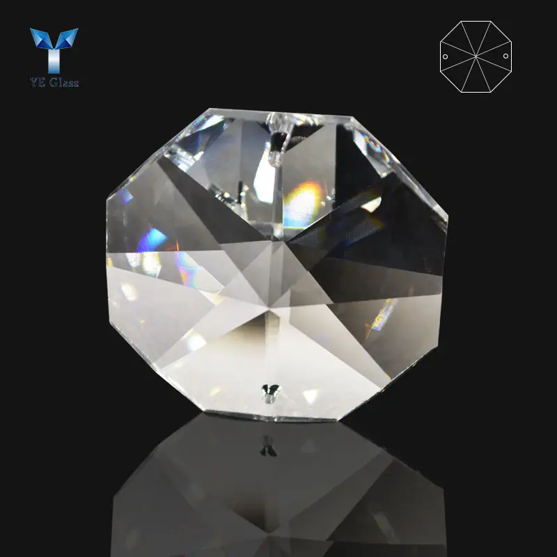 K9 lampadario di lusso in cristallo ottagono perline pendente in cristallo trasparente per la decorazione del lampadario
