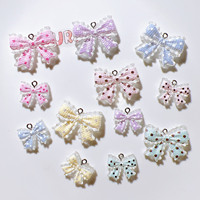 Nœuds papillon en acrylique mignons pour loisirs créatifs DIY, décorations pour chaussures, autocollants pour bouteilles d'eau, ornements pour cheveux, pendentifs, bijoux, boucles d'oreilles avec crochets
