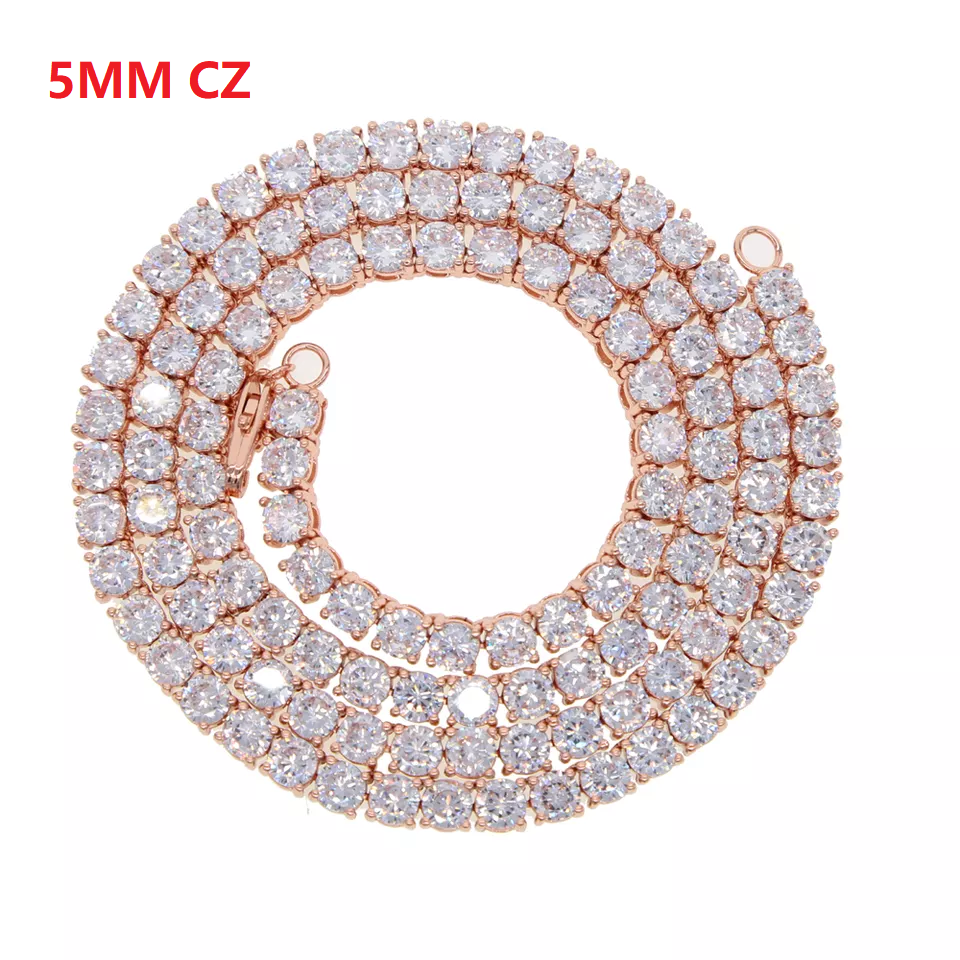 N035-rose gold 5mm
