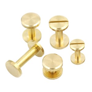 <span class=keywords><strong>Rivet</strong></span> Chicago en laiton massif M2 M2.5 M3 M4 M6 et vis à tête hexagonale pour portefeuille et <span class=keywords><strong>cuir</strong></span> - Product Image 1