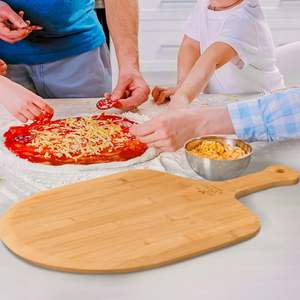 Pala para Pizza Lumina Kitchen, Mediana, 12 Pulgadas, Rectangular, Mango Largo, Deslizamiento Fácil, Borde Biselado, para Hornear, Transferir y Servir - Product Image 6