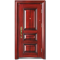 Porte en bois massif, porte principale double, porte en bois pour la maison