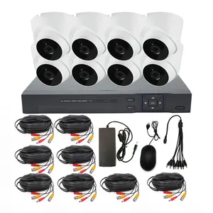 Home Security CCTV System 8ch Full IR Indoor Camera DVR Kit HD 5MP 8 Channel AHD CCTV Set