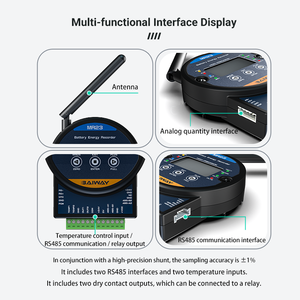 Testeur de batterie solaire numérique BW-MR23 WIFI 4G BT avec indicateur de capacité de la batterie, testeur de charge de la batterie, moniteur, indicateur, <span class=keywords><strong>module</strong></span> d'échantillonnage - Product Image 5