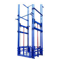 Plateforme élévatrice de levage de marchandises murale verticale industrielle personnalisée, ascenseur électrique hydraulique de marque Yunjin