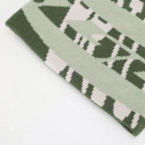 Gorro de Punto Acrílico Jacquard Personalizado de Alta Calidad, Gorro de Invierno Unisex Bordado a Mano, Circunferencia de Cabeza 56-58CM, Uso Diario - Product Image 5