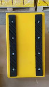 Cale de roue en caoutchouc jaune de 400 kg pour la sécurité routière - Product Image 5