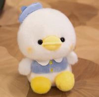 Peluche Canard Bleu Marine Douce et Moelleuse - Jouet Décoratif de Bureau Thème Guérison - Cadeau Idéal pour Filles