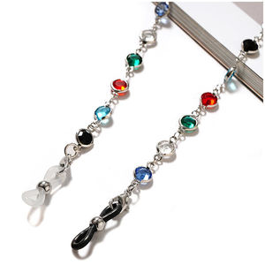 Boucle de lunettes en silicone, anneau en caoutchouc antidérapant, cordon pour lunettes de soleil, accessoires de bricolage, chaîne de lunettes, connexion à boule en laiton - Product Image 3