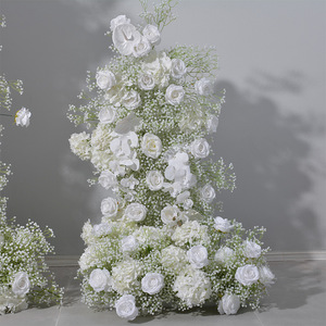 Y-I026 Vente en gros d'arche de fleurs artificielles en gypsophile, toile de fond de gypsophile, fleurs artificielles pour décoration de mariage - Product Image 4