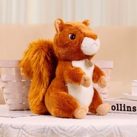 Vente chaude en peluche écureuil et raton laveur poupée mignon en peluche 17cm 25cm 30cm Animal jouet enfants confort poupée cadeau