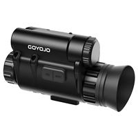 1X-4X NVG20 Monokuler Helm Penglihatan Malam Digital dengan Resolusi 2560x1440 dan Deteksi 400m untuk Berburu di Luar Ruangan