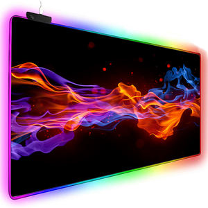Tapis de souris de jeu carré en caoutchouc/tissu RGB sur mesure en gros, positionnement précis, couleurs personnalisables, logo en stock, RoHS - Product Image 1