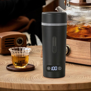 Kingze 350ml <span class=keywords><strong>chaudière</strong></span> à eau 3 en 1 bouilloire électrique portable voiture gobelet tasse pour voyage <span class=keywords><strong>Camping</strong></span> chauffage rapide arrêt automatique - Product Image 6