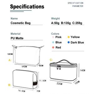 Promotional Custom Cosmetic Outdoor Travel Pu <b>Waterproof</b> Makeup Storage Personalized <b>Toiletry</b> <b>Bag</b> for Women - Product Image 4
