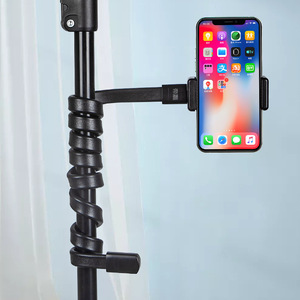 Flexible Mobile Phone Holder Adjustable <b>Clamp</b> Desk Stand Universal Support For Live Streaming Anti Scratch Silicone ABS Aluminum - Product Image 1